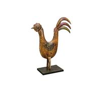 Biscottini Gallo Gallina Decorativa in Ferro 133,5x38,5x108,5 cm | Statuette Decorative casa e Giardino | Soprammobile Moderno Particolare casa
