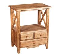 BISCOTTINI INTENATIONAL ART TRADING Cassettiera in Legno, 56x36x66 cm