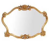 Biscottini SPECCHIERA DA PARETE IN LEGNO FINITURA FOGLIA ORO ANTICATO MADE IN ITALY