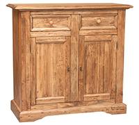 Biscottini - L110xPR45xH103 cm - Mobiletto Legno - Credenza Legno - Finitura Naturale - Made in Italy