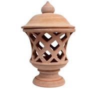 Biscottini Lanterna Terracotta 100% made in Italy interamente lavorata a mano al tornio Portacandele per la casa L35XPR35XH55 CM