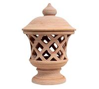 Biscottini Lanterne da Esterno Grandi L30xPR30xH46 cm Made in Italy - Decorazioni Giardino per Esterno - Lanterne da Giardino Terracotta Toscana