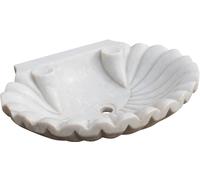 Biscottini Lavandino a conchiglia in marmo bianco L64xPR50xH12 cm