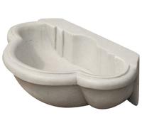 Biscottini Lavandino in marmo bianco L57xPR37xH16 cm Vasca realizzata completamente
