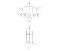 Biscottini Leggio Musicale in Ferro battuto da Pavimento L85xPR46xH140 - Leggio Porta Menu - Cavalletto Espositore Pubblicitario Pieghevole - Portamenu Ristorante - Leggio per Libri da Tavolo