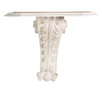 Biscottini - Mensola A Muro In Legno Finitura Bianco Anticato - L39xPr24xH33 Cm - Scaffale Angolare Cucina - Made In Italy - Mensola