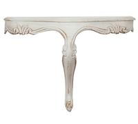 Biscottini - Mensola A Muro In Legno - L43xPR21xH32 - Finitura Bianco Anticato - Mensola - Piattaia in legno da parete - Made In Italy