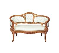 Biscottini Panca ingresso 131x61x86 cm | Elegante panca da camera da letto in tessuto | Panca imbottita artigianalmente