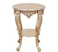 Biscottini Panchetto tavolino alto portavaso da interno L59,5xPR59,5xH78,5 cm - Piedistallo per piante bianco - Portavasi da interno alti in stile barocco