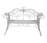 BISCOTTINI Panchina Giardino Ferro Panca Esterno Schienale Lavorato Divanetto