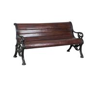 BISCOTTINI Panchina Giardino Ghisa Doghe Legno Panca Esterno 2 Posti Classica