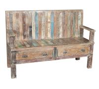 Biscottini Panchina in legno di teak riciclato dimensioni larghezza profondità Offerta