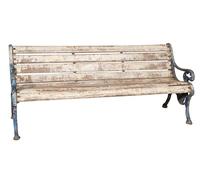 Biscottini panchina in legno massello - Panchina de esterno L190,5xPR65,5xH80 cm - Panchina da giardino