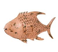 Biscottini Pesce porta candela in ferro dipinto a mano Originale lanterna forma Offerta