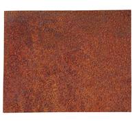 Biscottini Piastra Camino Biscottini Ghisa Decorata Rilievo 65x2x81 Ruggine Naturale Arredo