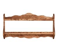 Biscottini Piattaia mensola da muro legno 84,5x11x43,5 cm | Mensola cucina da muro finitura naturale | Scaffale a muro Made in Italy