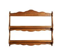 Biscottini Piattaia mensola da muro legno 84,5x12x68,5 cm | Mensola cucina da muro finitura naturale | Scaffale a muro Made in Italy