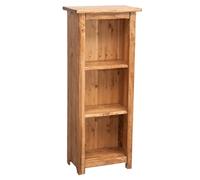 Biscottini Piccola libreria Country in legno massello di tiglio finitura naturale L40xPR25xH98 cm. Made in Italy