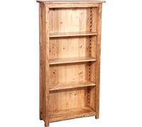 Biscottini Piccola libreria Country in legno massello di tiglio finitura naturale L68xPR25xH130 cm. Made in Italy