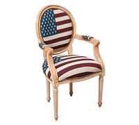 Biscottini Poltrona barocca 101x58x56 cm | Sedie luigi XVI imbottite | Sedia salotto stile francese | Poltrone stile particolare