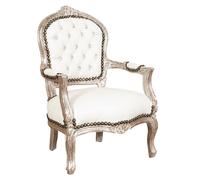 Biscottini POLTRONA DA BAMBINO STILE FRANCESE LUIGI XVI IN LEGNO MASSELLO DI FAGGIO Sedia