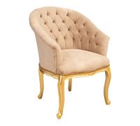 Biscottini Poltrona stile francese Luigi XVI in legno massello di faggio Sedia XVI, faggio,