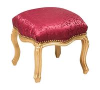 Biscottini Poltroncina camera da letto 40x40x40 cm | Panca ingresso stile luigi XVI | Panca fondo letto e poggiapiedi | Arredamento barocco