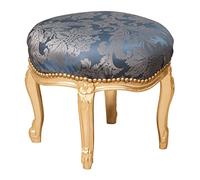 Biscottini Poltroncina camera da letto 45x40x45 cm | Panca ingresso stile luigi XVI | Panca fondo letto e poggiapiedi | Arredamento barocco
