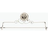 Biscottini Porta Asciugamani da Parete in Ferro Bagno | Porta Salviette Decorativo Shabby Chic | Supporto Elegante per Cucina con Insegna Retrò | Porta asciugamani da Muro in Metallo Stile Vintage
