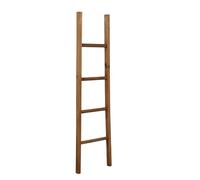 Biscottini Porta asciugamani in legno da terra 129x34,5x5 cm - Scala Appendi asciugamani da Parete - Scaletta Portasciugamani da Bagno Stile Moderno - Scala Decorativa Appendiabiti in legno massello