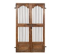 Biscottini Porta Portone Antica Biscottini in Teak Massello 124x7x171 Uso Interni Esterni