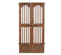 Biscottini Porta portone in legno massello e ferro da interno o da esterno vecchia e antica medievale scorrevole