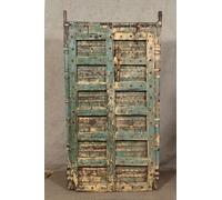 Biscottini Porta portone in legno massello e ferro da interno o da esterno vecchia e antica medievale scorrevole