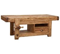 Biscottini Porta TV in Legno massello di Tiglio Finitura Naturale L120XPR65XH45 cm