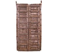 Biscottini Porte Interne Legno Anta Doppia 118x8x233 cm | Porta da Interno e da Esterno | Porta in Legno in Stile Antico