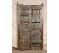 Biscottini Porte Interne Legno Anta Doppia 207,5x12,5x116,5 cm - Porta da Interno e da Esterno - Porta in Legno in Stile Antico