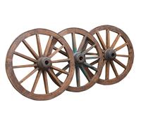 Biscottini RUOTA CARRO ANTICA L117XPR36XH117 CM RESTAURATA molto robusta perfettamente