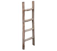 Biscottini Scaletta porta asciugamani bagno 100x7x28 - Scala Decorativa in Legno - Scala portasciugamani - Scaletta legno appendi asciugamani - Portasciugamani da parete Metallo, Bambu