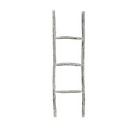 Biscottini Scaletta porta asciugamani bagno 110x4x33 - Scala Decorativa in Legno - Scala portasciugamani in Bambu - Scaletta legno appendi asciugamani - Scaletta portasciugamani da parete in Metallo