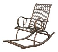 BISCOTTINI Sedia Dondolo Ferro Poltrona Interno Esterno Anticata