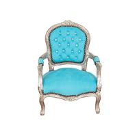 Biscottini Sedia Poltrona Bambino Stile Francese Luigi XVI Faggio Argento