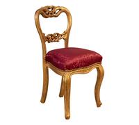 Biscottini Sedia poltroncina stile francese Luigi XVI in legno massello di faggio XVI,