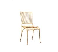 Biscottini Sedie da Giardino in Ferro Battuto 85x40x50 cm - Sedie da Esterno Vintage - Arredo Giardino e Terrazzo - Sedia Ferro Battuto Rustica