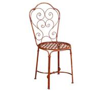 Biscottini Sedie da Giardino in Ferro Battuto 97,5x44,5x50,5 cm - Sedie da Esterno Vintage - Arredo Giardino e Terrazzo - Sedia Ferro Battuto Rustica