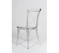 Biscottini Sedie in Policarbonato Trasparente - Sedia Cucina Impilabile 46x46x87,5 cm - Poltrona Impilabile Sala da Pranzo Camera da Letto - Poltrone in Plastica Design Moderna Matrimonio Cerimonie