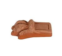 Biscottini Set 12 Piedini sottovasi per Piante da Esterno in Terracotta 11,5x5,5x7 cm - Sottovasi da Esterno Grandi Leone - Sottovaso per Piante da Esterno - Sottovaso
