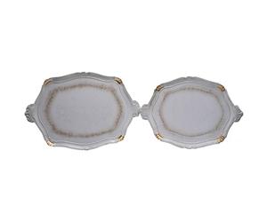 Biscottini Set Due VASSOI in Legno FIORENTINI L57,5+51,5XPR37,5+35,5XH1,5+1,5 cm