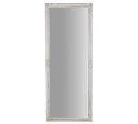 Biscottini Specchiera da parete e appendere verticale/orizzontale fin. bianco anticato con rifiniture in oro