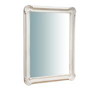 Biscottini SPECCHIERA DA PARETE VERTICALE/ORIZZONTALE IN LEGNO FINITURA BIANCO ANTICATO L64XPR5XH89 CM MADE IN ITALY