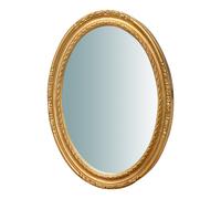Biscottini SPECCHIERA DA PARETE VERTICALE/ORIZZONTALE IN LEGNO FINITURA FOGLIA ORO ANTICATO L62XPR4,4XH81 cm Made in Italy